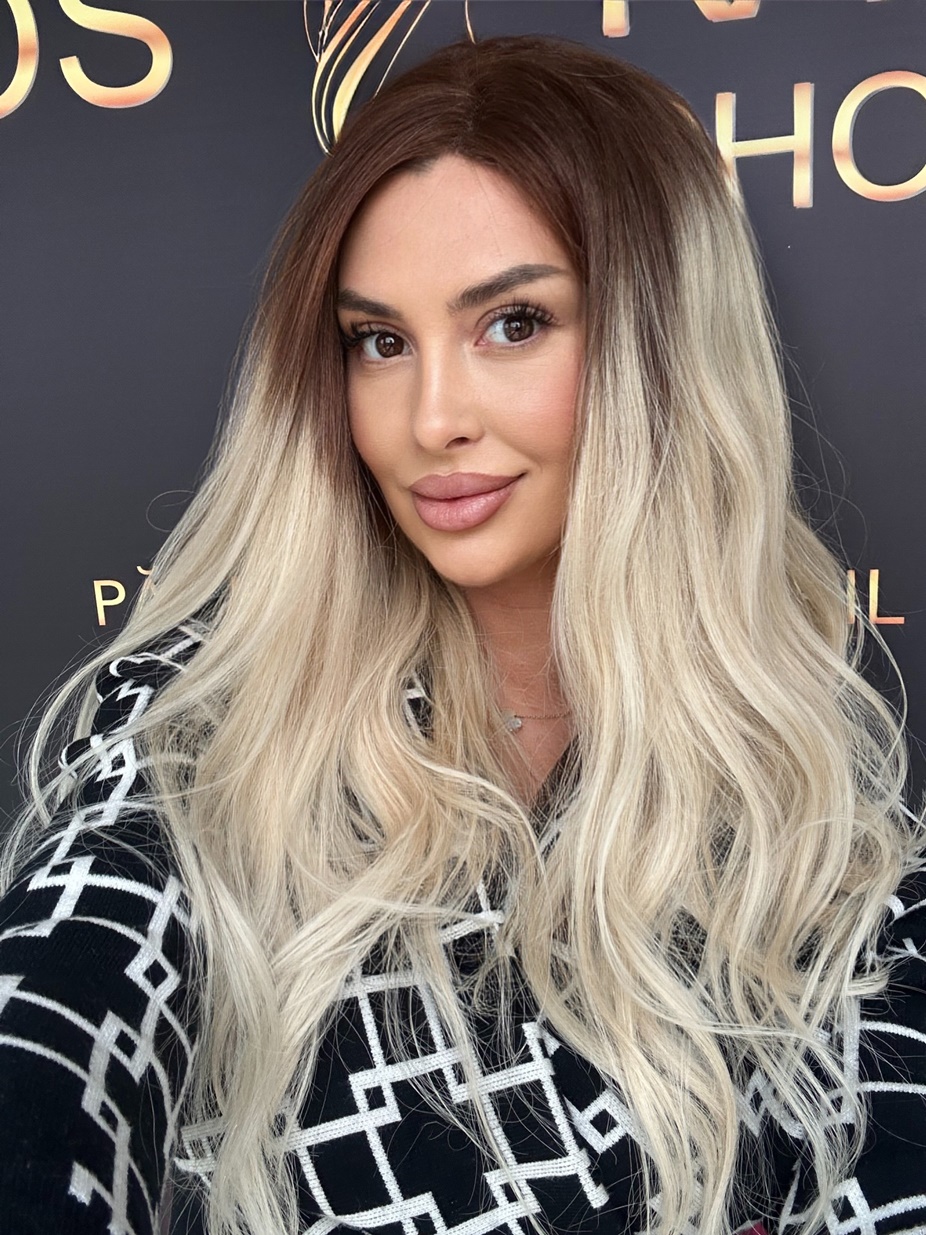 Peruca din par natural Ombre CHARLIZE - Extensii de par București