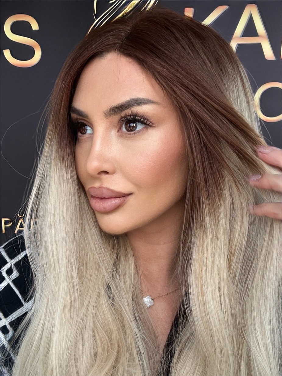Peruca din par natural Ombre CHARLIZE - Extensii de par București