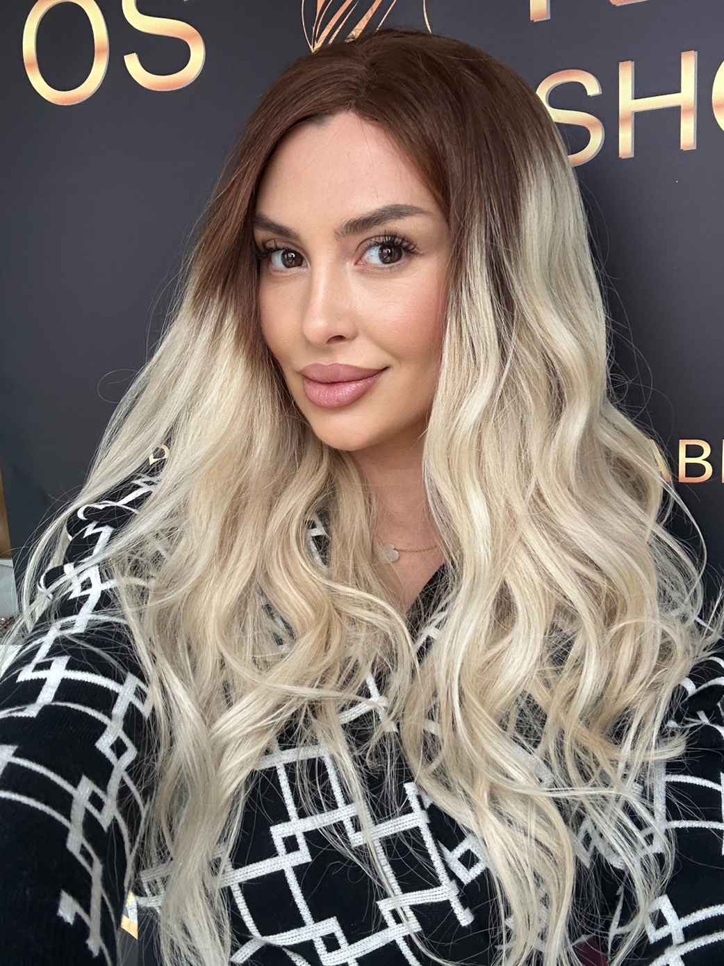 Peruca din par natural Ombre CHARLIZE - Extensii de par București