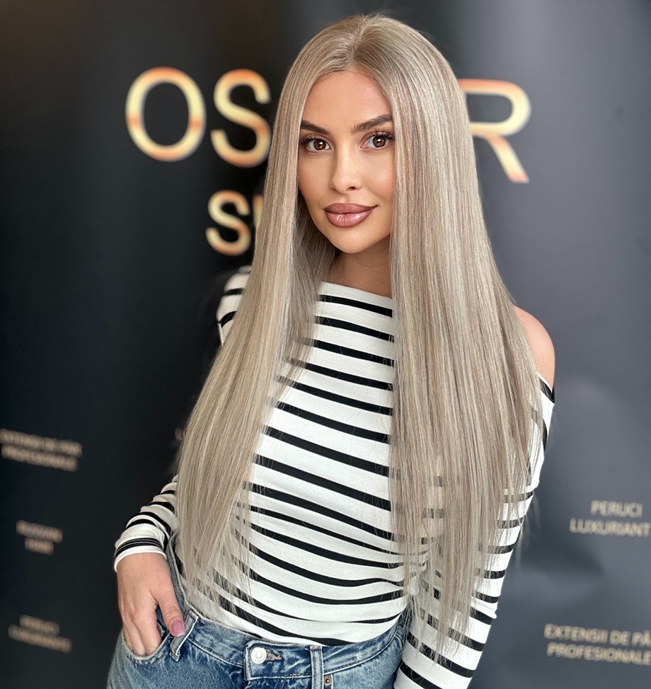 Peruca Ice Blond Glam - Extensii de par București
