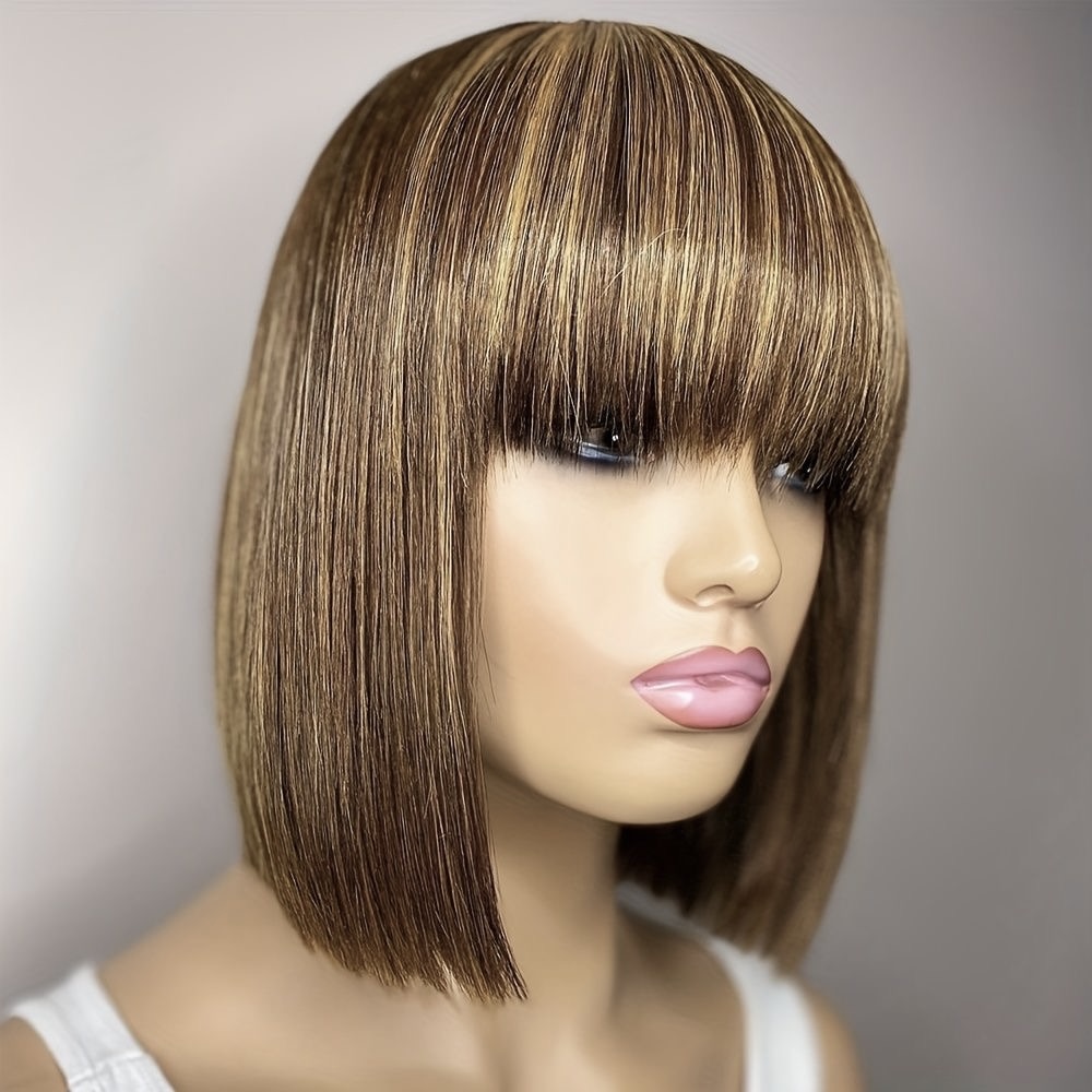 Peruca bobo cu breton blond suvitat - Extensii de par București