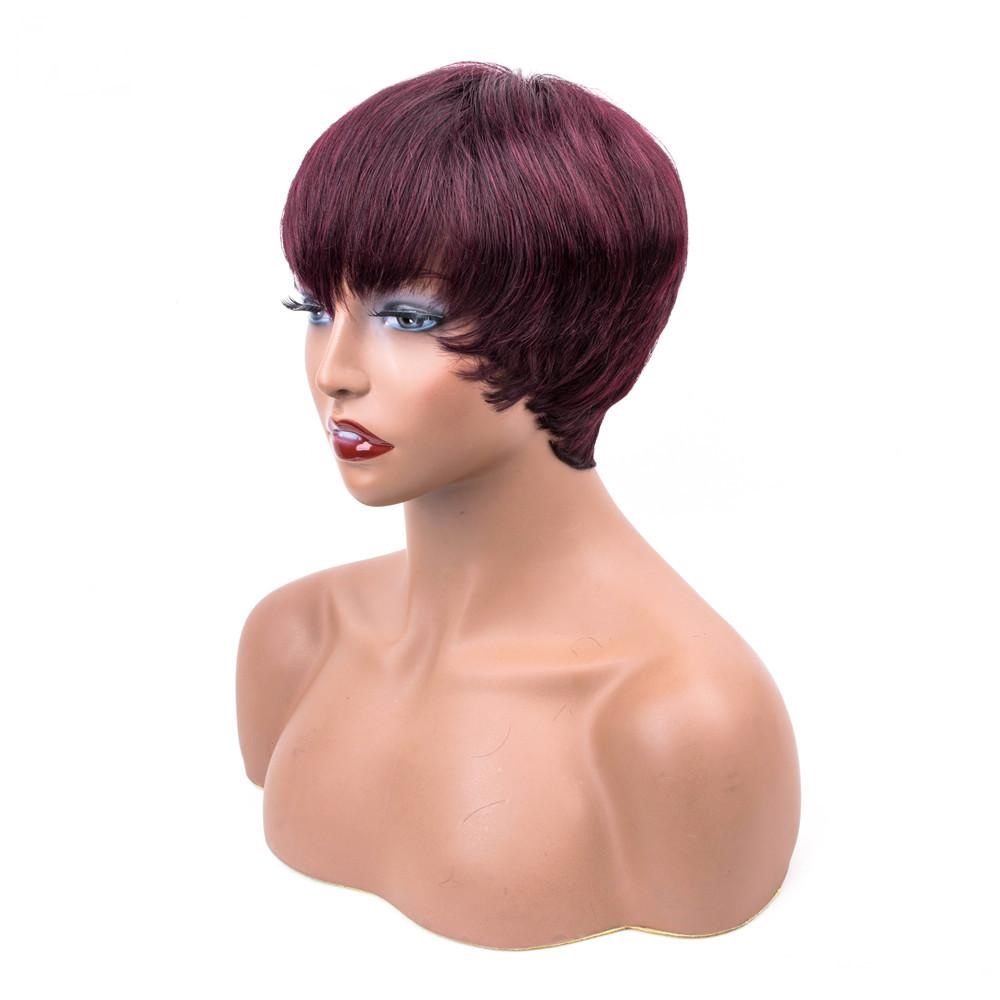 Peruca din par natural roscat inchis - Extensii de par București