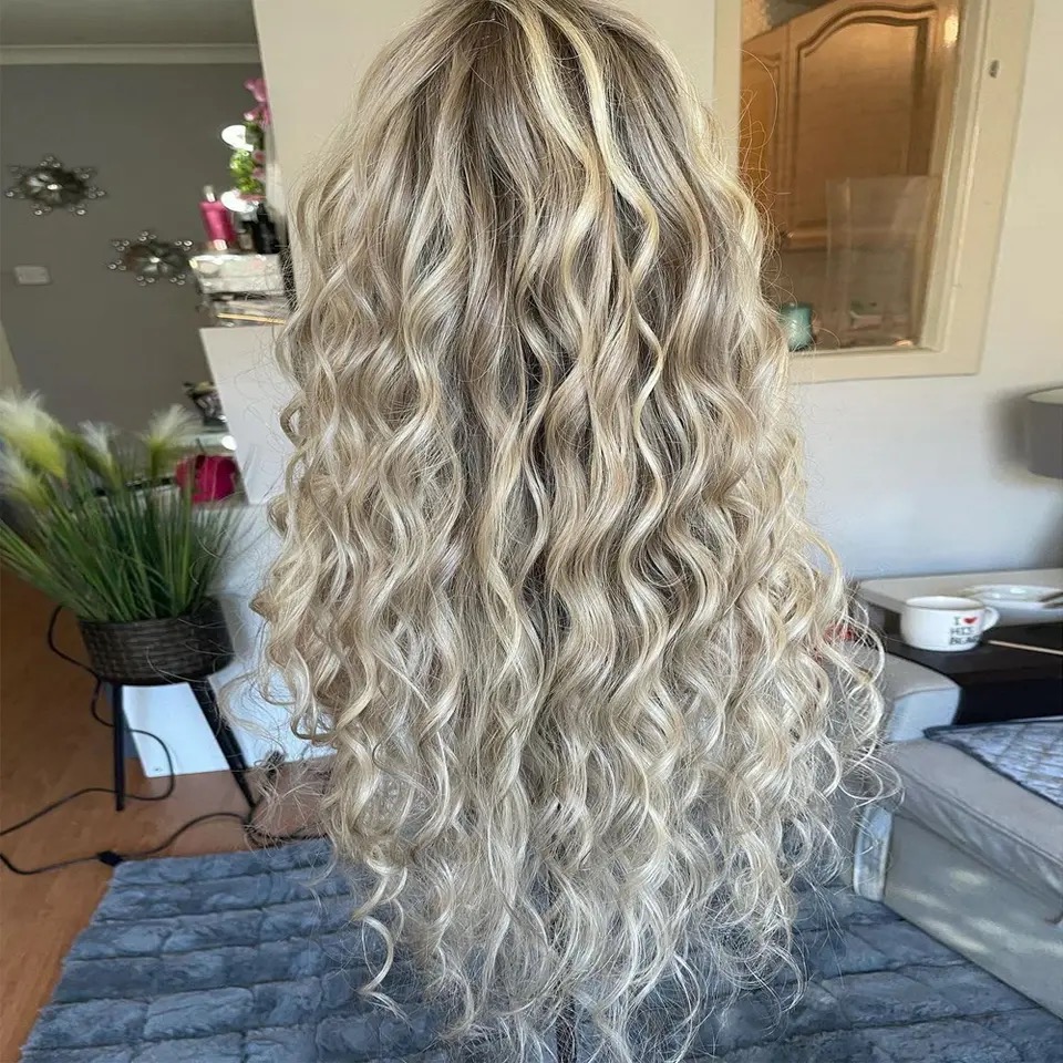 Peruca din par natural Wavy Balayage - Extensii de par București