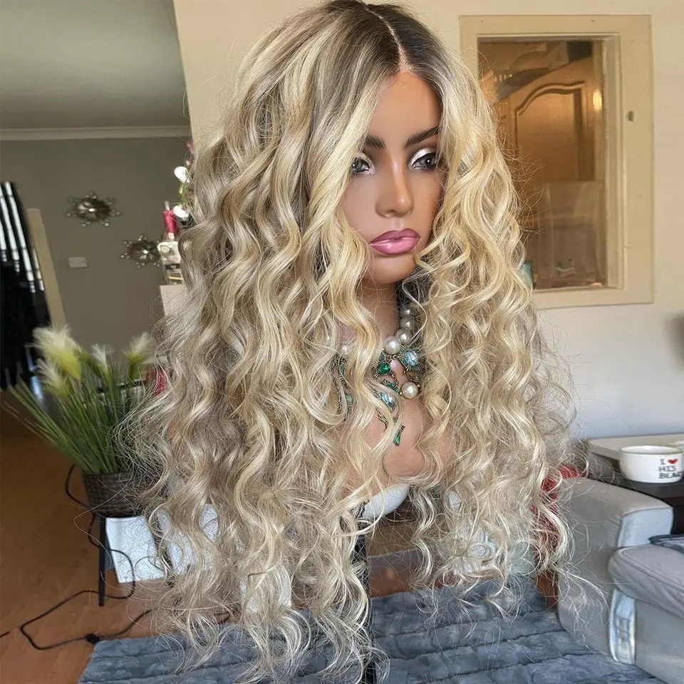 Peruca din par natural Wavy Balayage - Extensii de par București