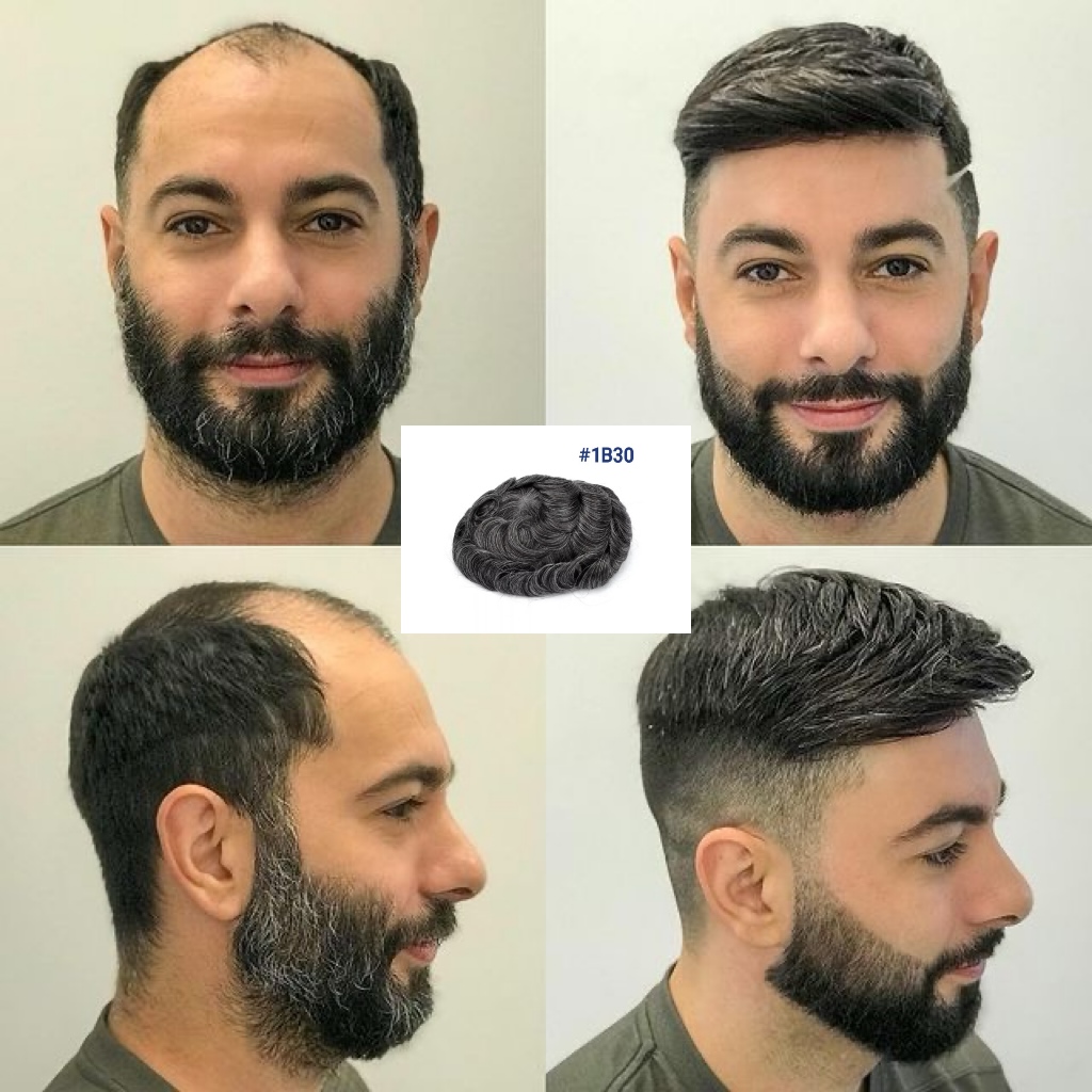 Peruca pentru barbati Grey Inchis Suvitat II - Extensii de par București