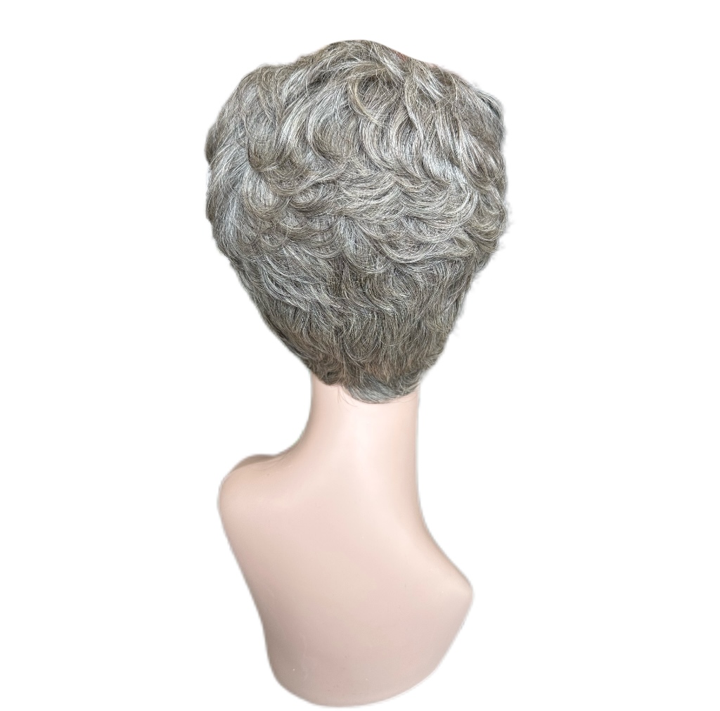 Peruca din par natural Short Grey - Extensii de par București