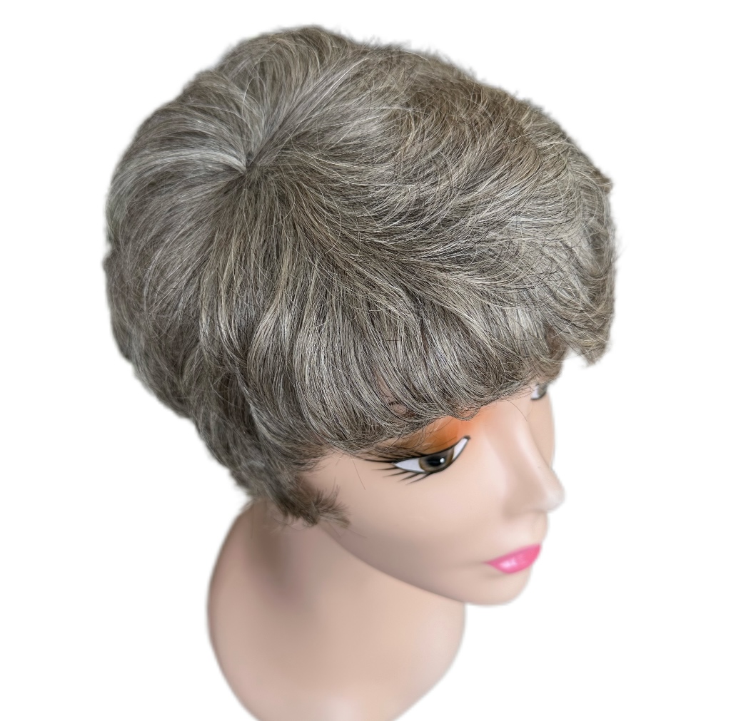 Peruca din par natural Short Grey - Extensii de par București