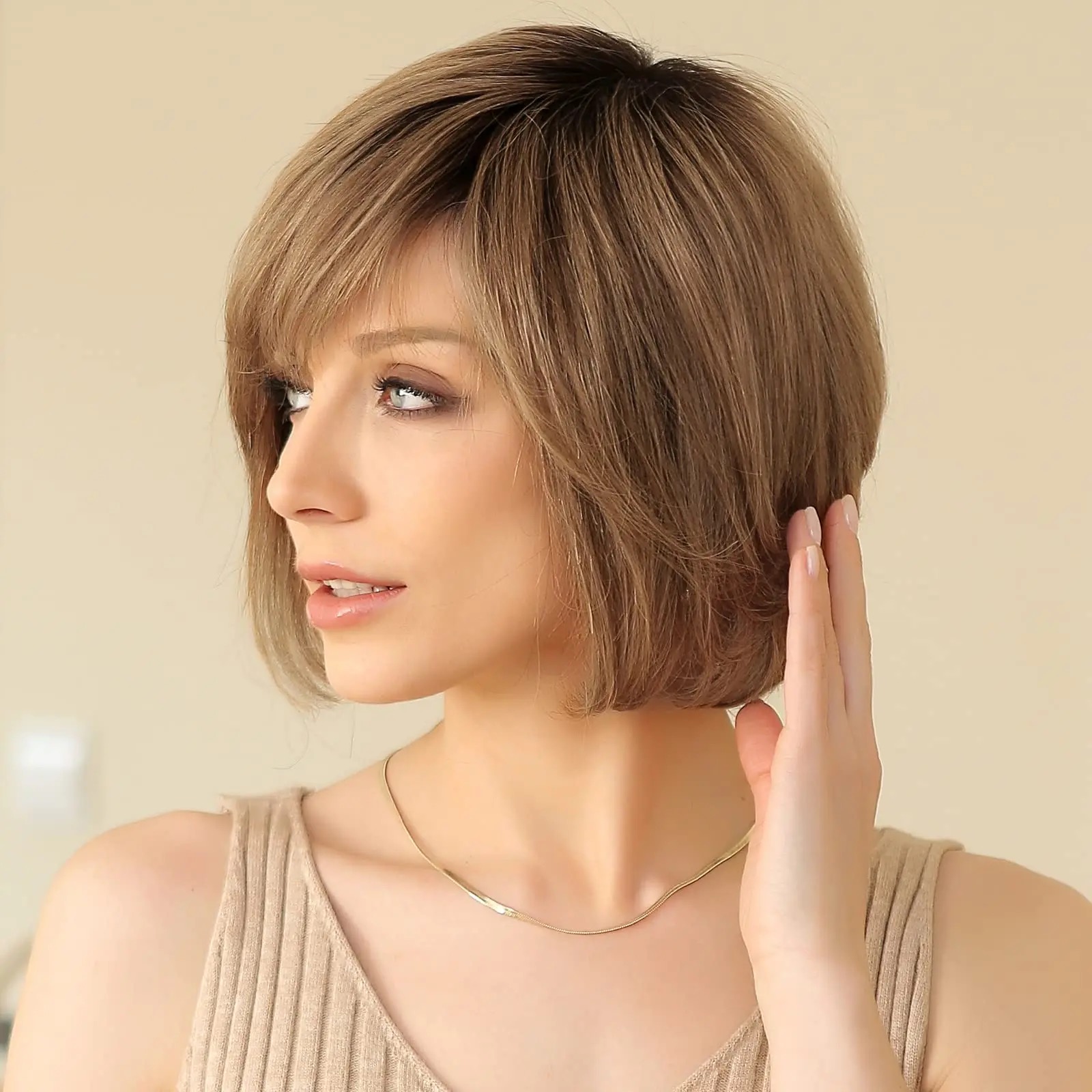 Peruca din par natural HAZEL - Extensii de par București
