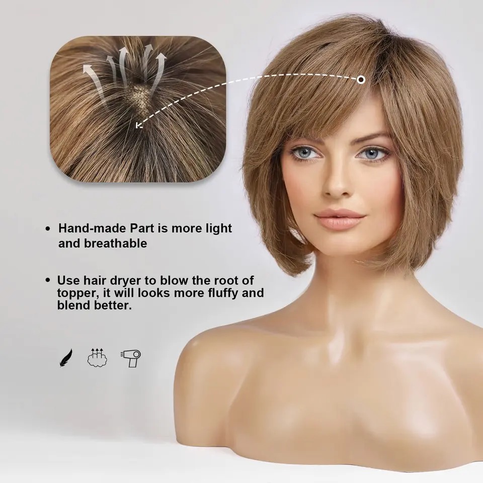Peruca din par natural HAZEL - Extensii de par București