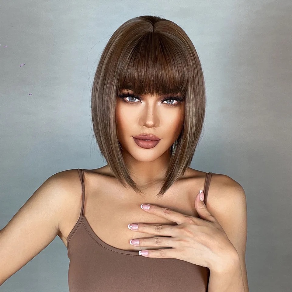Peruca bobo light brown - Extensii de par București