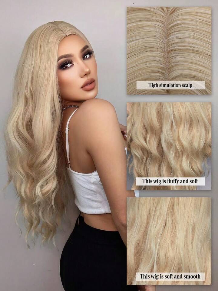 Peruca Blond Deschis Ondulata - Extensii de par București