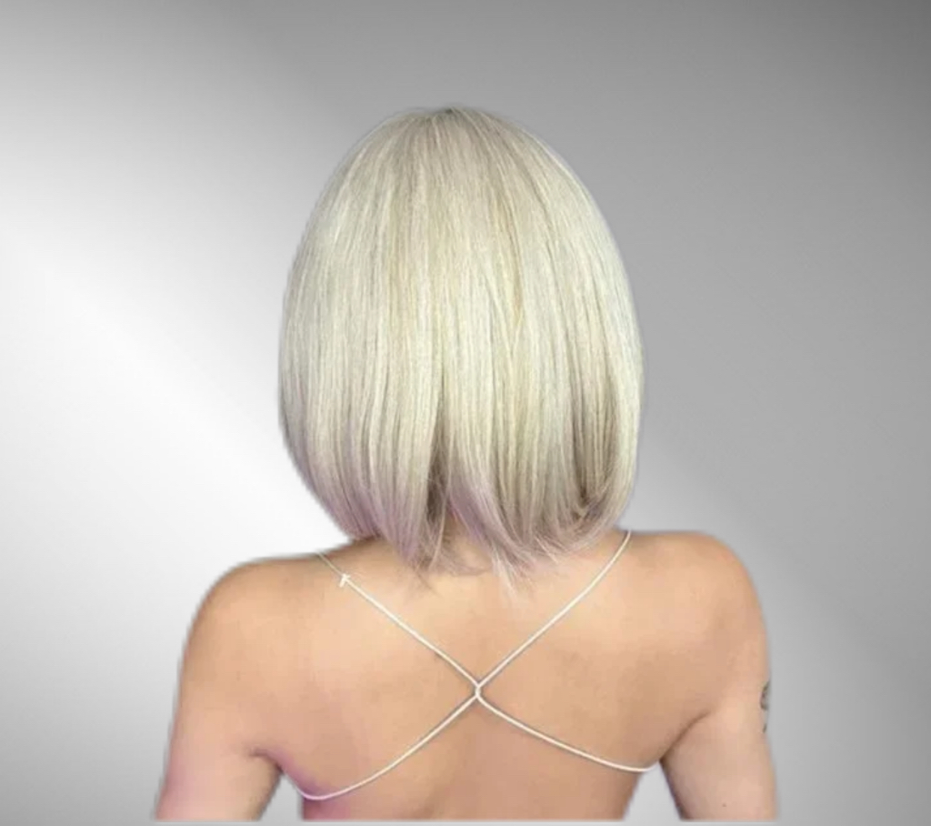 Peruca Bobo Blonde cu Breton - Extensii de par București