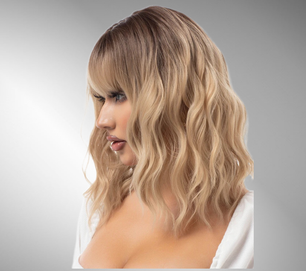 Peruca bobo cu breton Natural Ombre - Extensii de par București