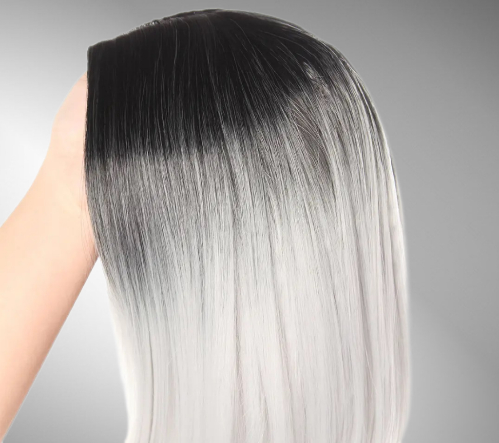 Peruca bobo ombre Negru/Grey - Extensii de par București