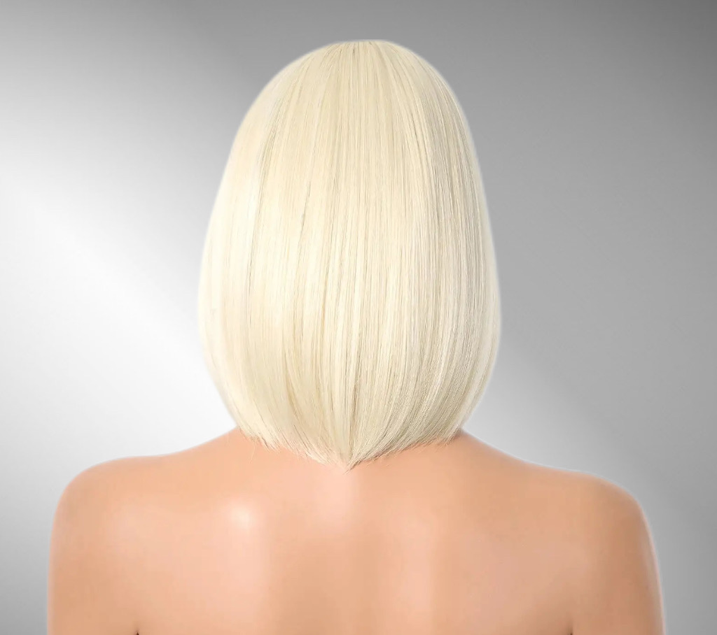 Peruca bobo blonde platinum - Extensii de par București
