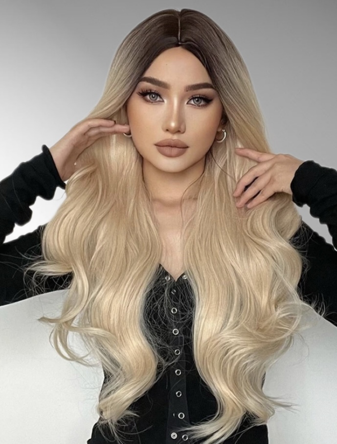 Peruca ombre soft blonde - Extensii de par București