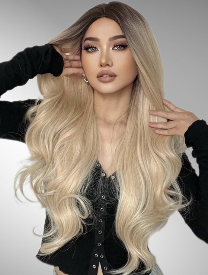 Peruca ombre soft blonde - Extensii de par București