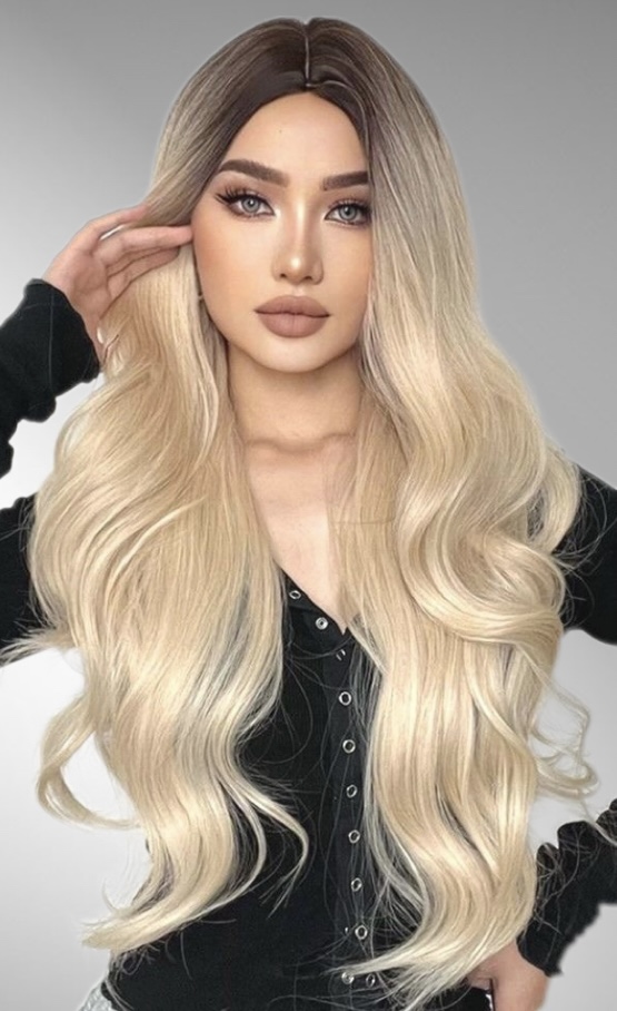 Peruca ombre soft blonde - Extensii de par București