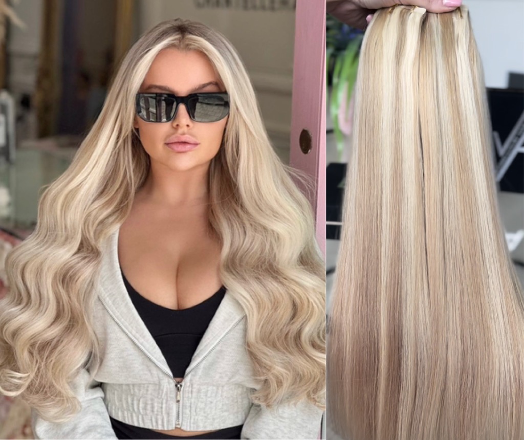 Extensii Tape-in Russian Hair DOUBLE TAPE Balayage #18/ #60 - Extensii de par București