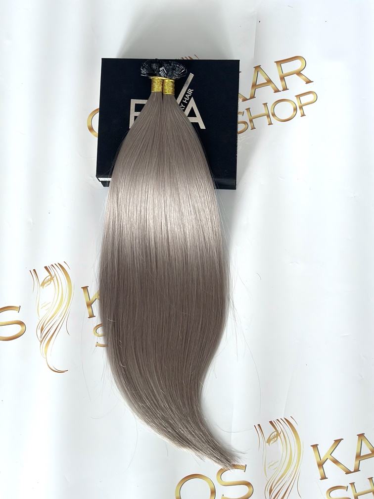 Extensii Cheratina Russian Hair Short Ombre #1/ Grey - Extensii de par București