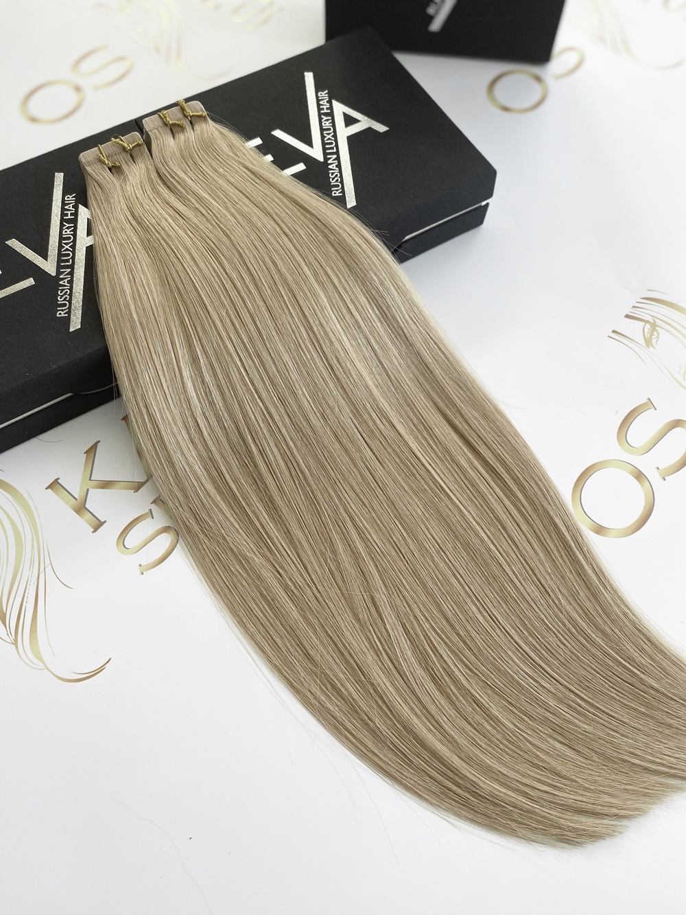 Extensii Tape-in Russian Hair DOUBLE TAPE Blond Bej #18A - Extensii de par București