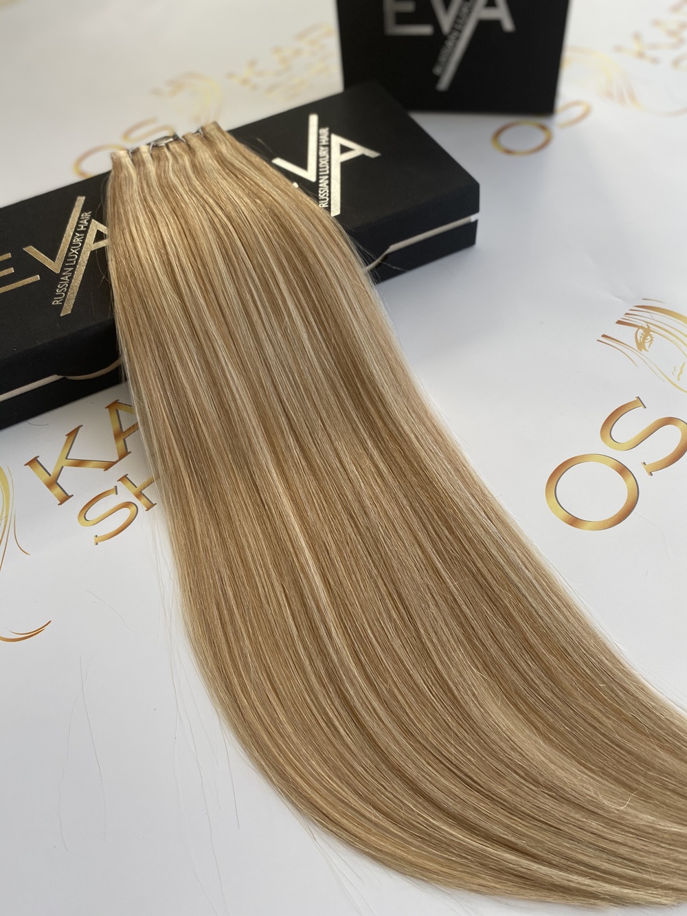 Extensii Tape-in Russian Hair DOUBLE TAPE Blond Suvitat - Extensii de par București