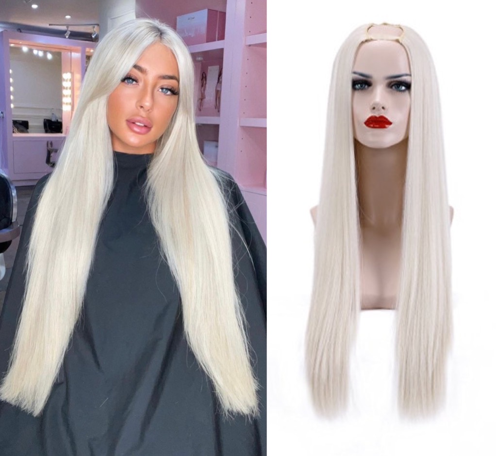 Semiperuca Par Natural U Part Light Grey Drept - Extensii de par București