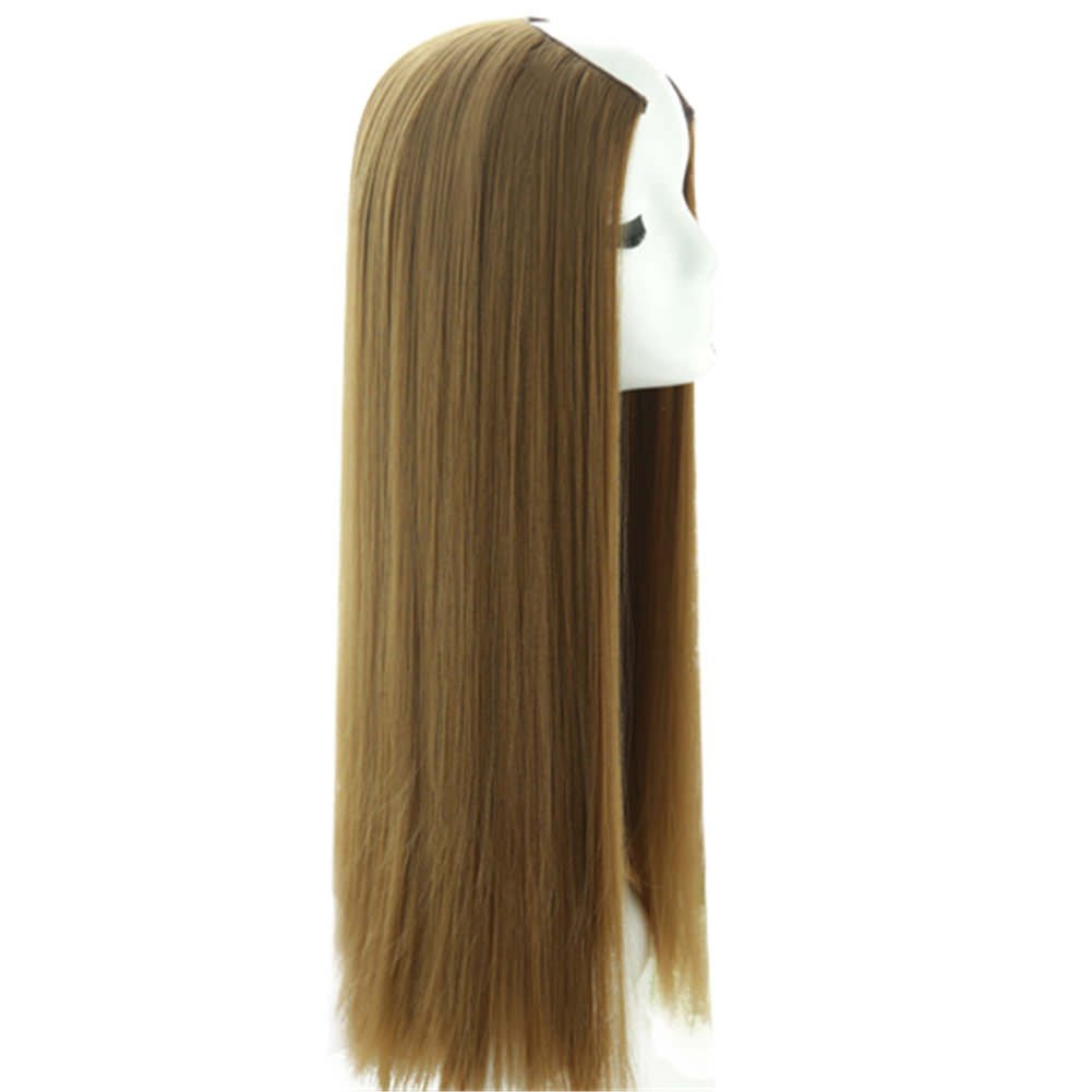 Semiperuca Par Natural U Part Blond Aluna Drept - Extensii de par București