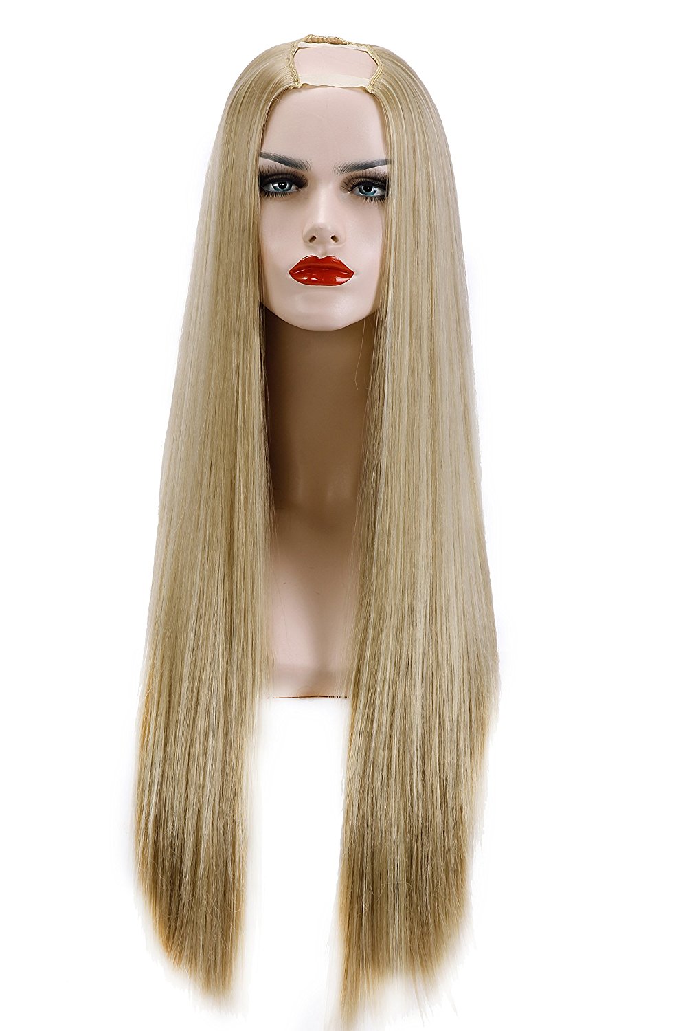Semiperuca Par Natural U Part Blond Bej Drept - Extensii de par București