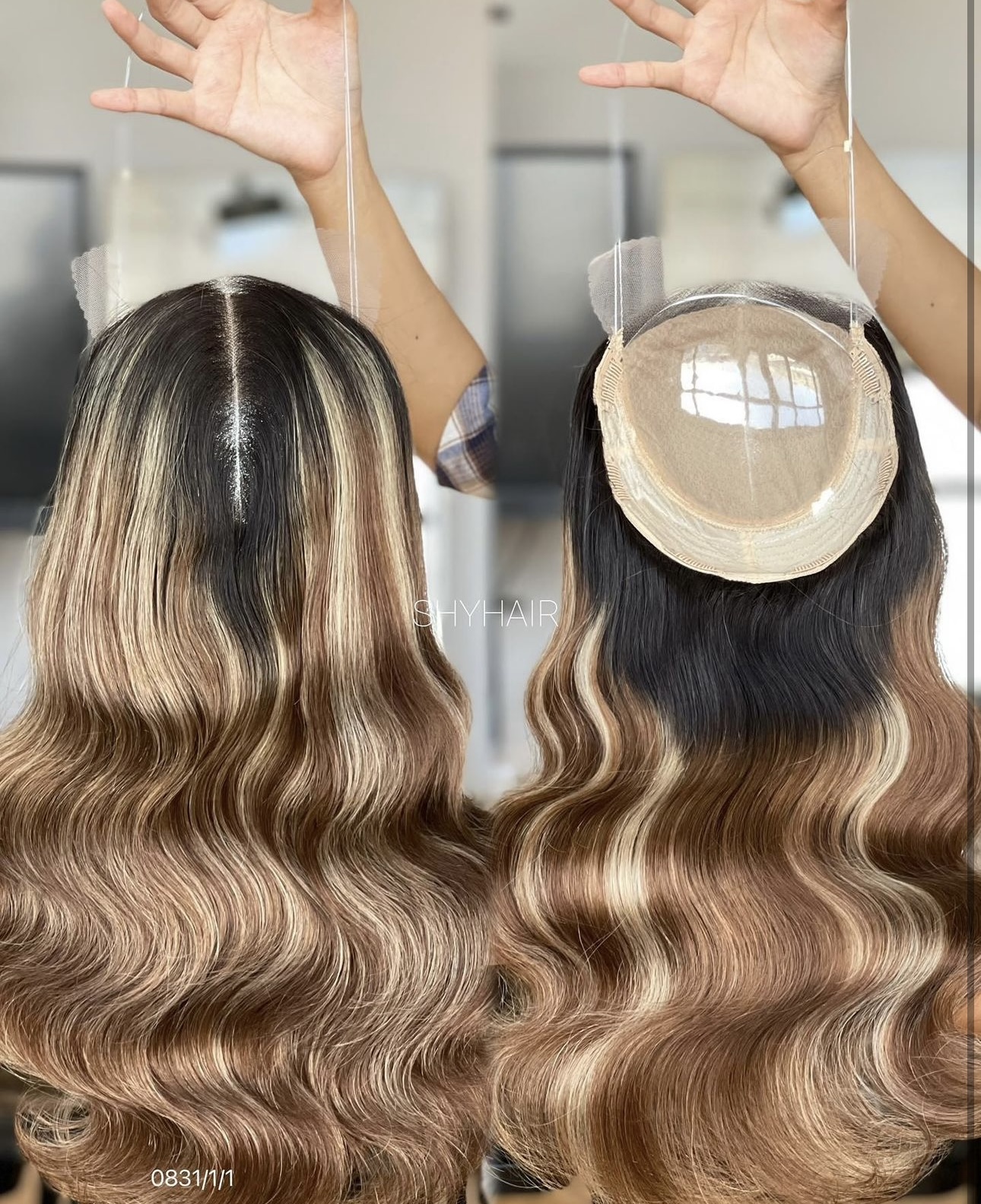 Peruca Partiala Super Volum Balayage #B8 - Extensii de par București