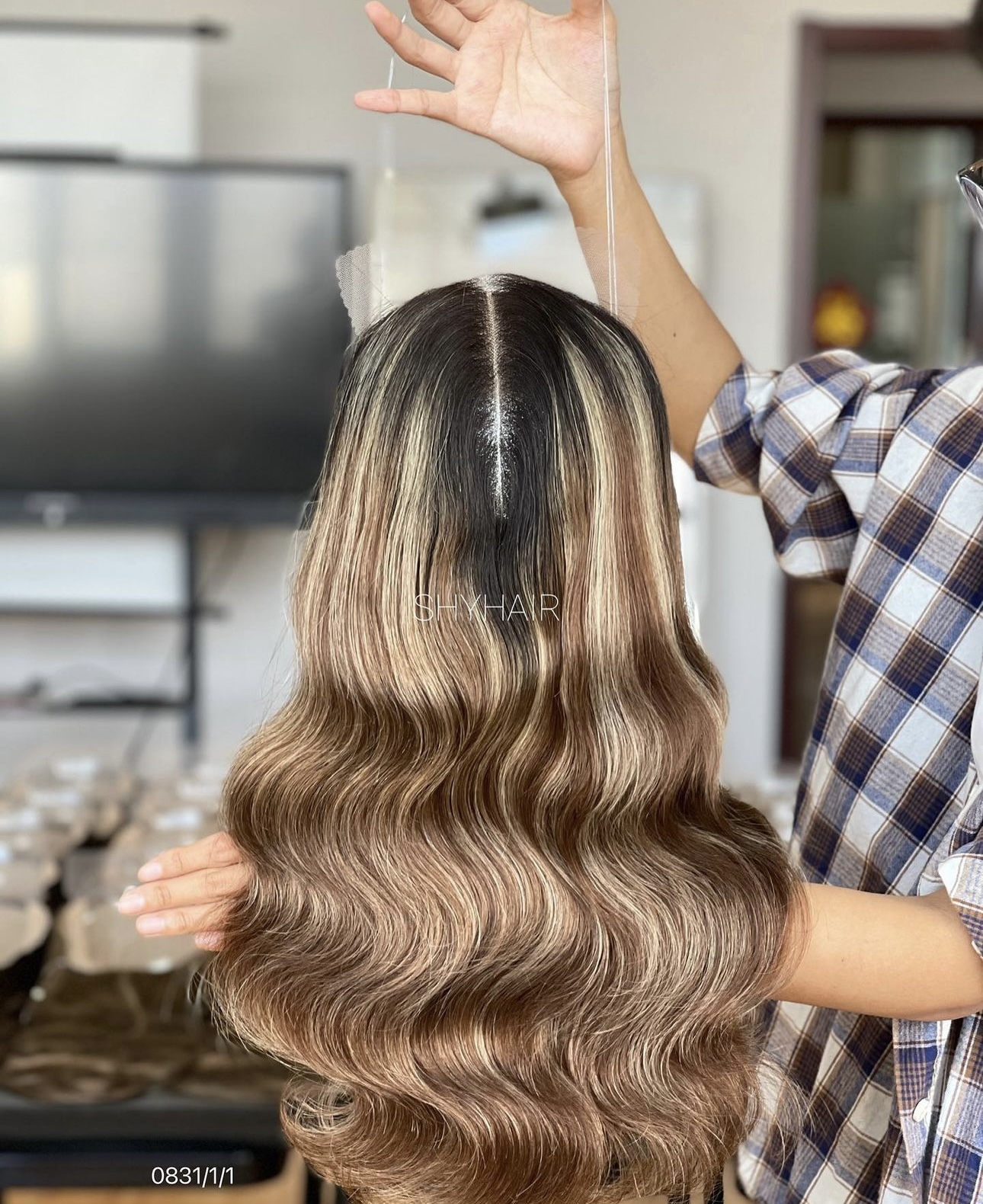 Peruca Partiala Super Volum Balayage #B8 - Extensii de par București