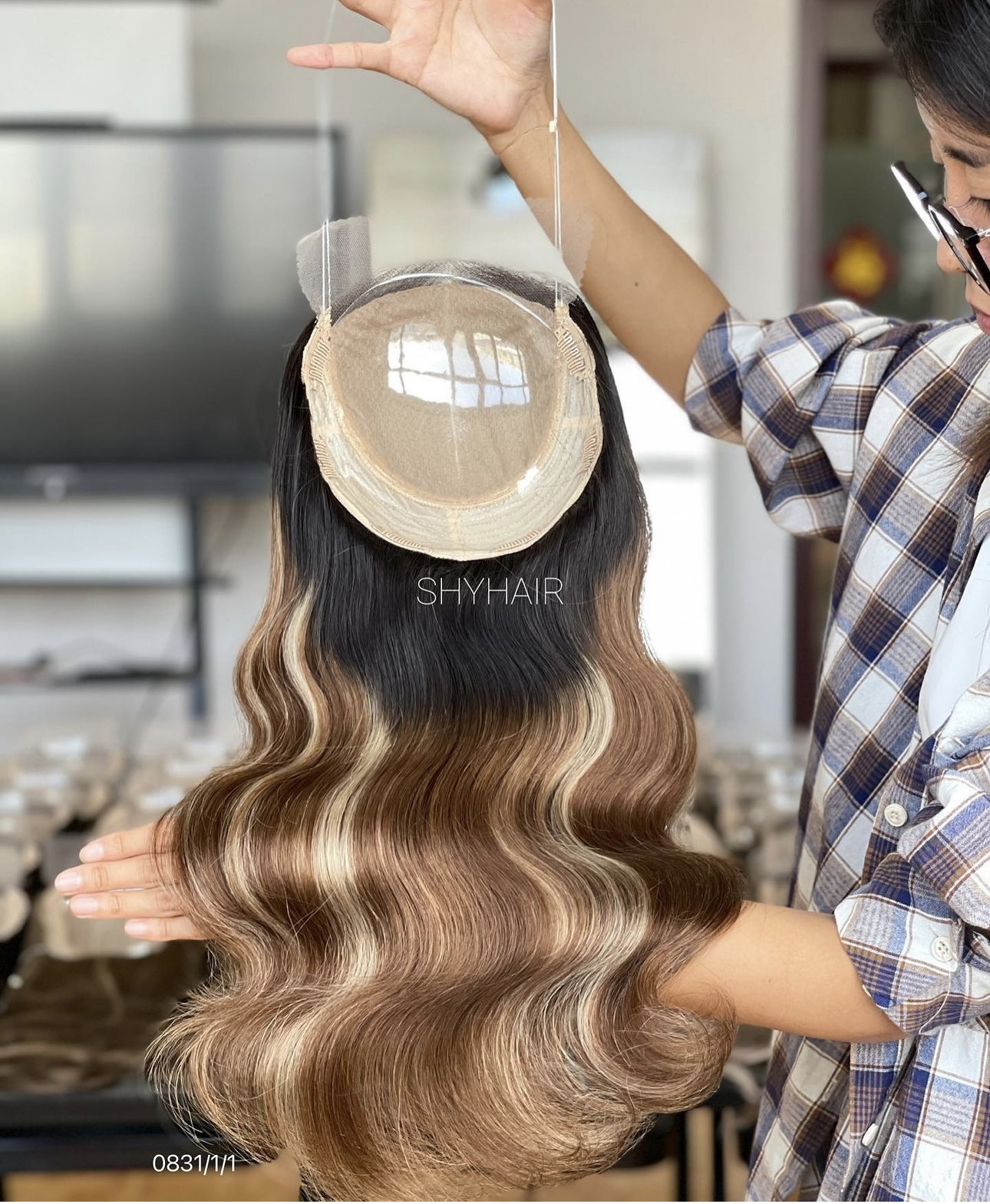 Peruca Partiala Super Volum Balayage #B8 - Extensii de par București