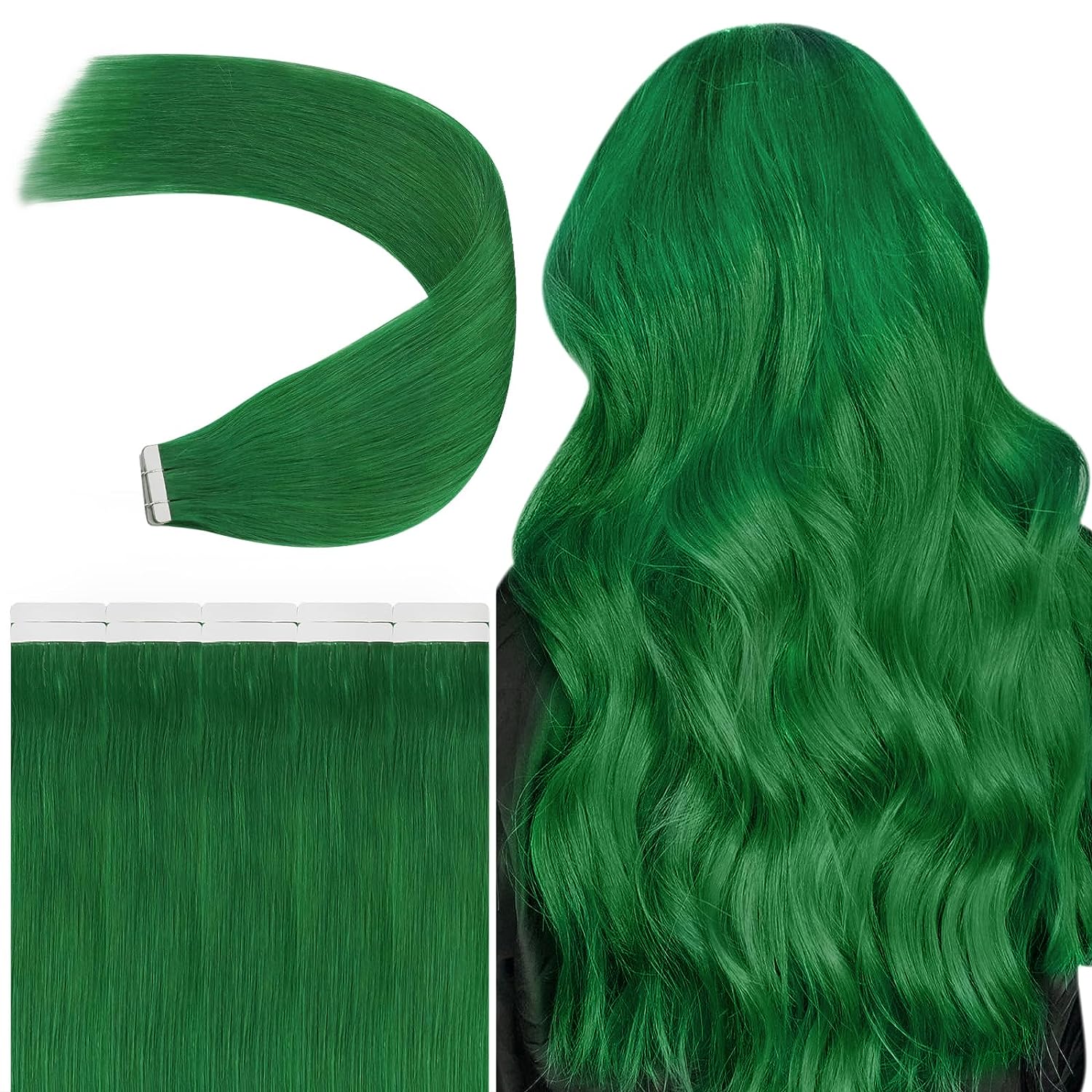 Extensii Tape In Verde - Extensii de par București