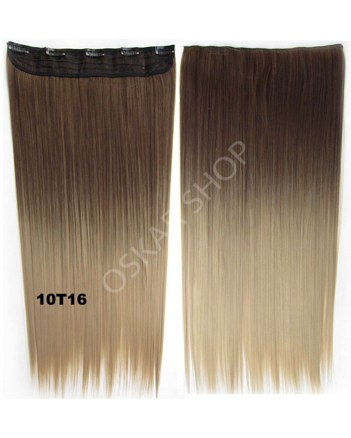 Trese Clip-On Drepte Sintetic Ombre #10 16 - Extensii de par București