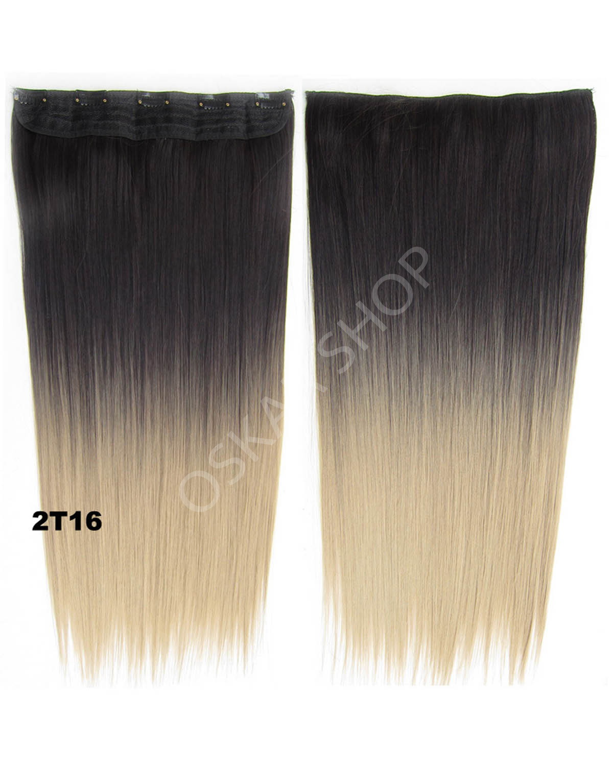 Trese Clip-On Drepte Sintetic Ombre #2 16 - Extensii de par București