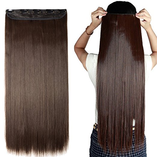 Trese Clip-On Drepte Sintetic 2# - Extensii de par București Trese Clip-On Drepte Sintetic 2# - Extensii de par București