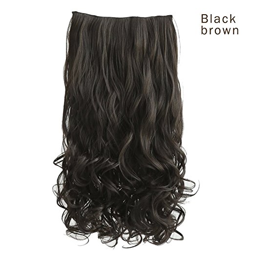 Trese Clip-On Ondulate Sintetic Negru Natural 1b - Extensii de par București