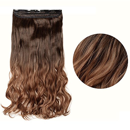 Trese Clip-On Ondulate Sintetic Ombre 2 39 - Extensii de par București
