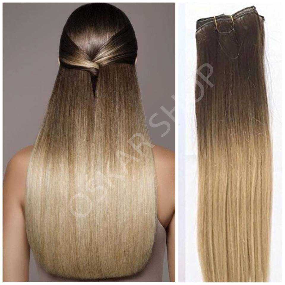 Coada de Par cu Dubla Intrebuintare Ombre #6 #18 - Extensii de par București Coada de Par cu Dubla Intrebuintare Ombre #6 #18 - Extensii de par București