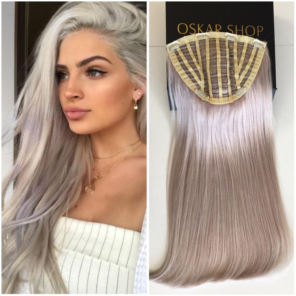 Trese de Par cu Calota Luxe Light Grey - Extensii de par București