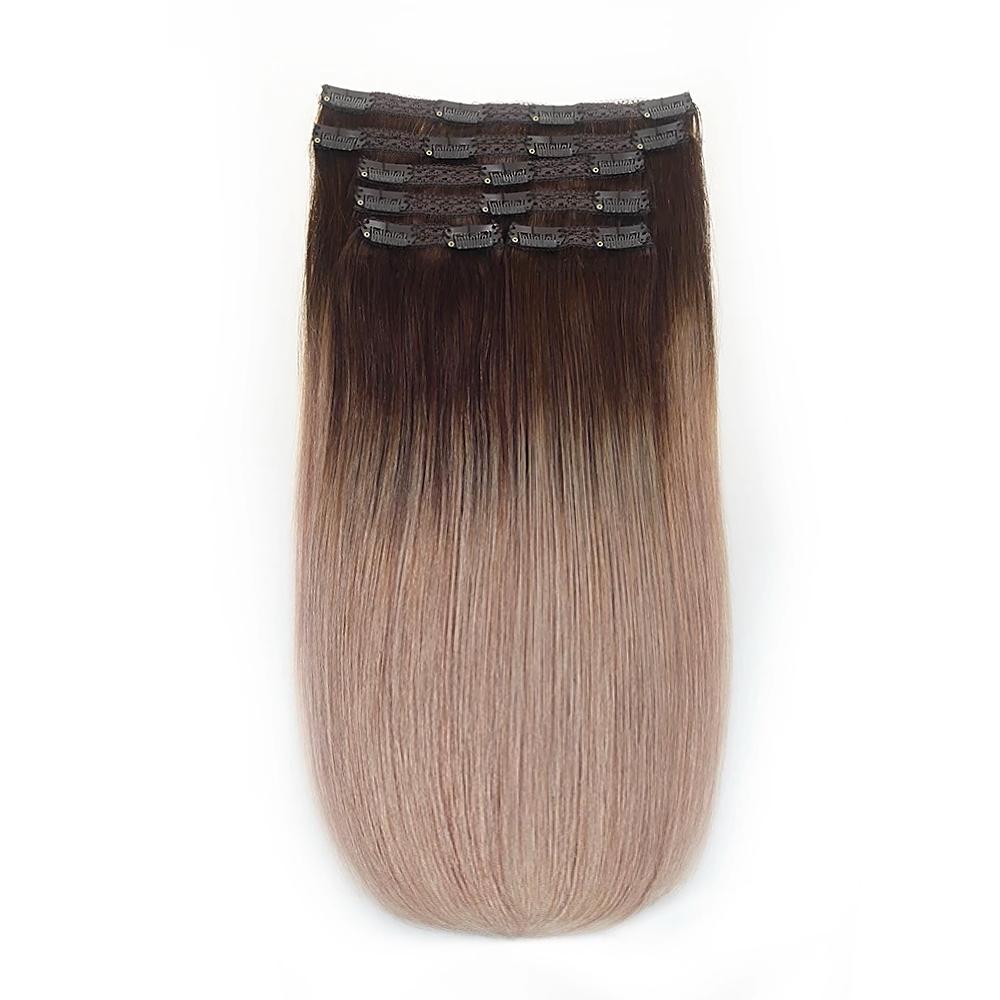 Clip-on Russian Ombre #7/Light Grey - Extensii de par București