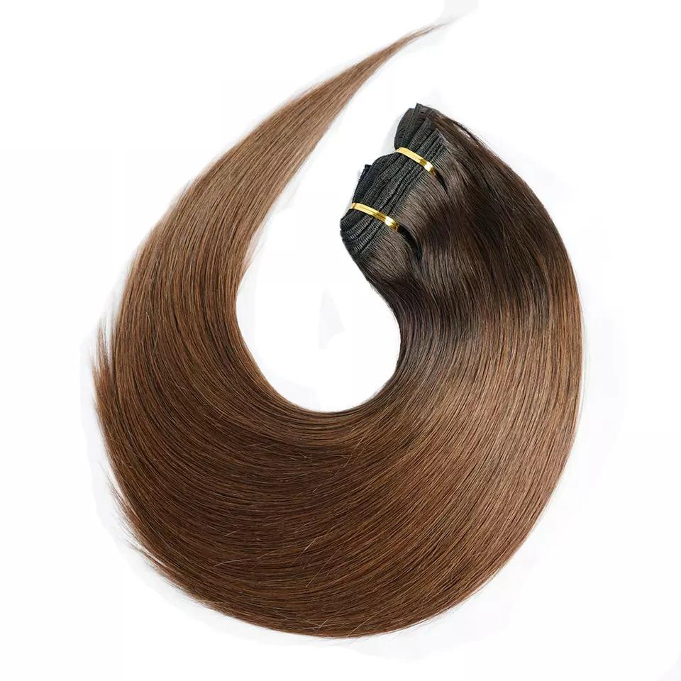Clip-on Russian Ombre #1B/#7 - Extensii de par București