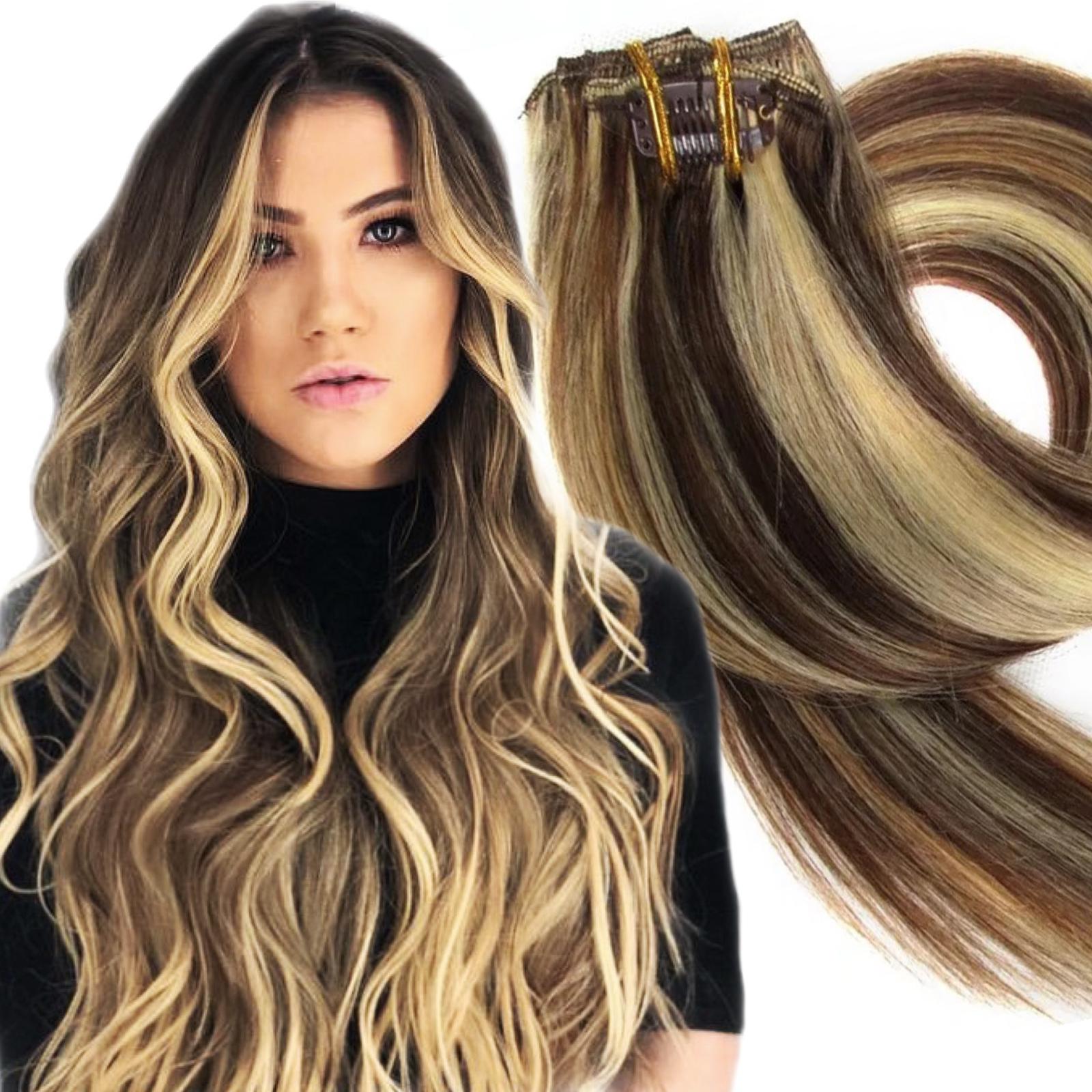 Clip-on Russian Balayage #7/#613 - Extensii de par București Clip-on Russian Balayage #7/#613 - Extensii de par București