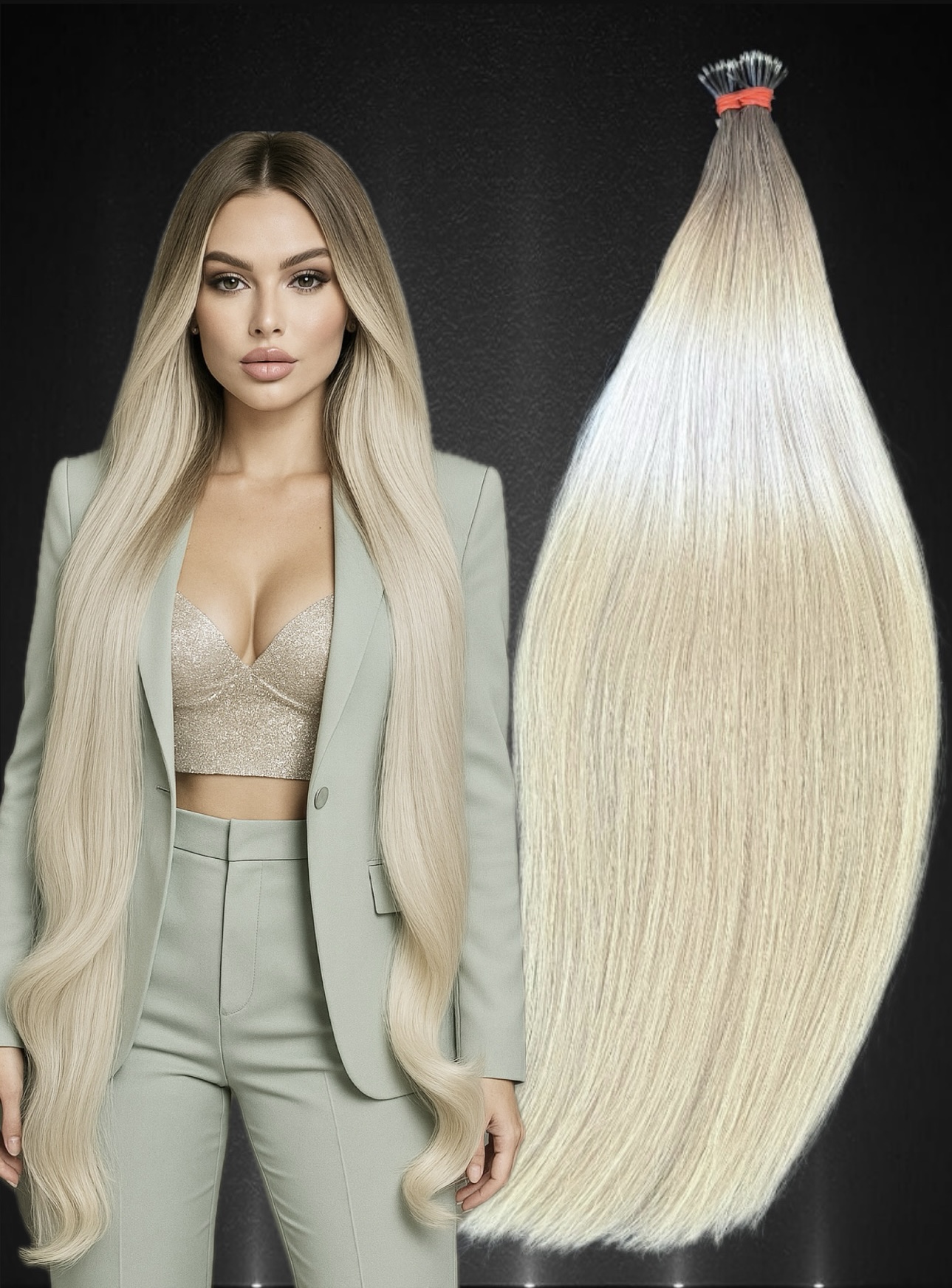 Extensii Nanoring Russian Ombre #2/ #12