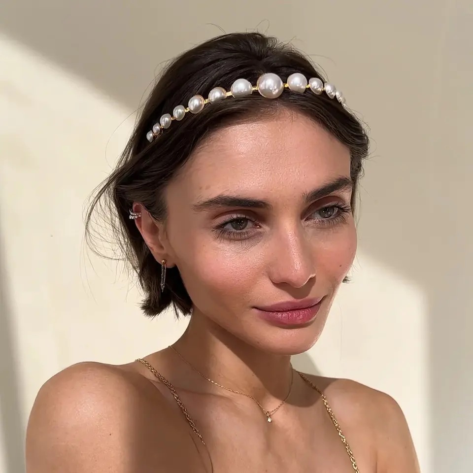 Diadema cu perle