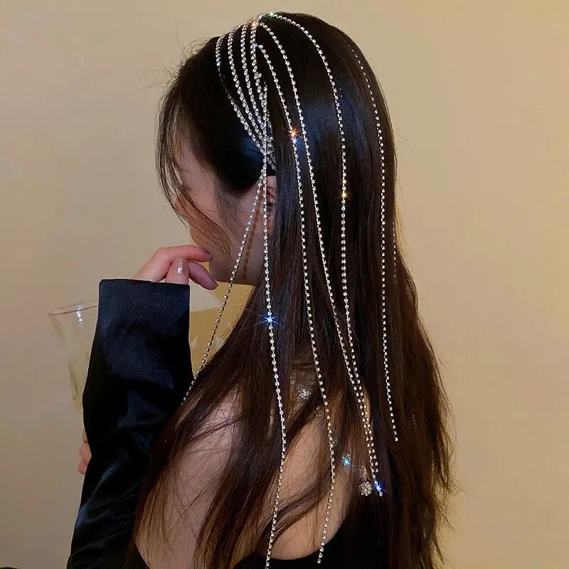 Diadema tripla cu cristale