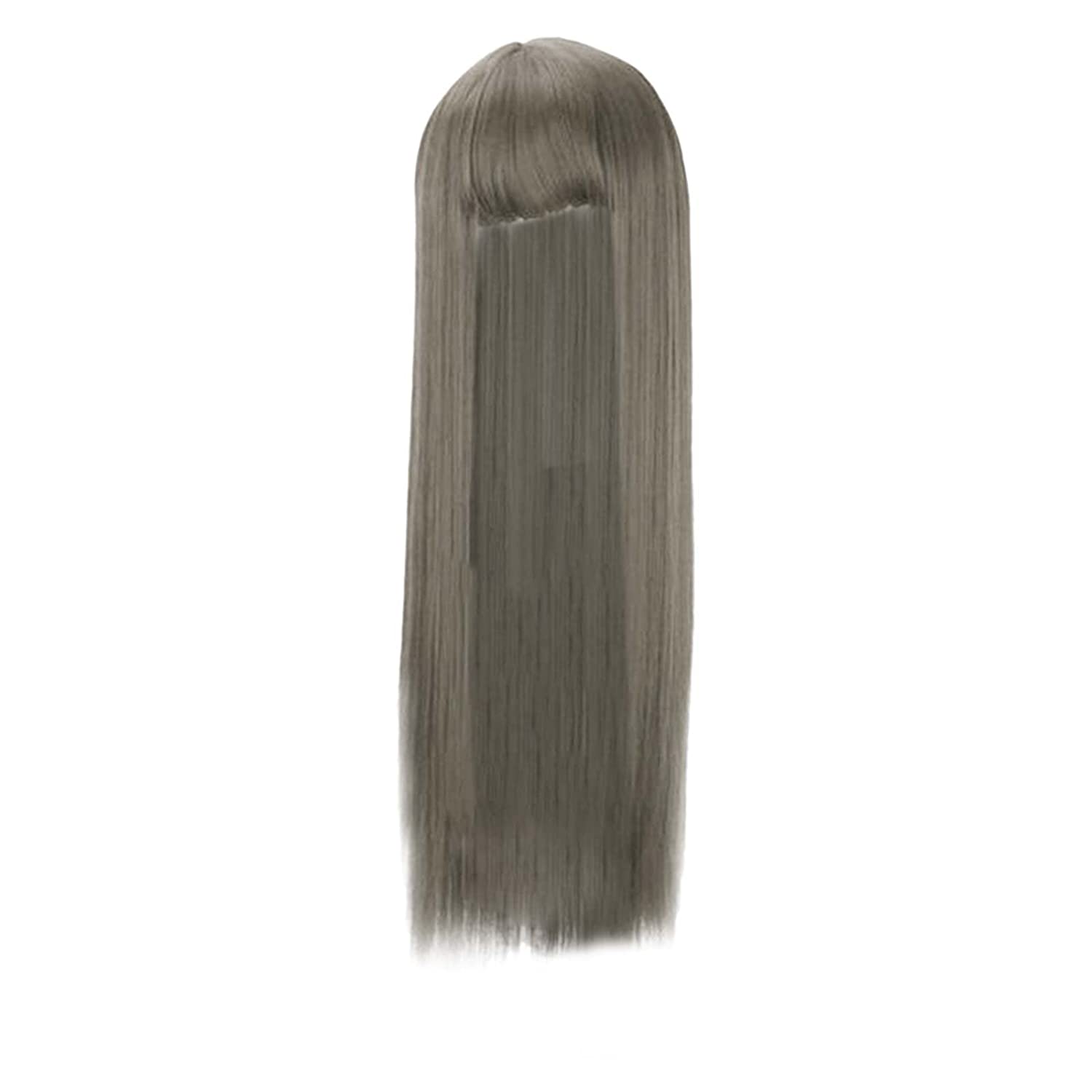 Peruca partiala cu breton blond gri
