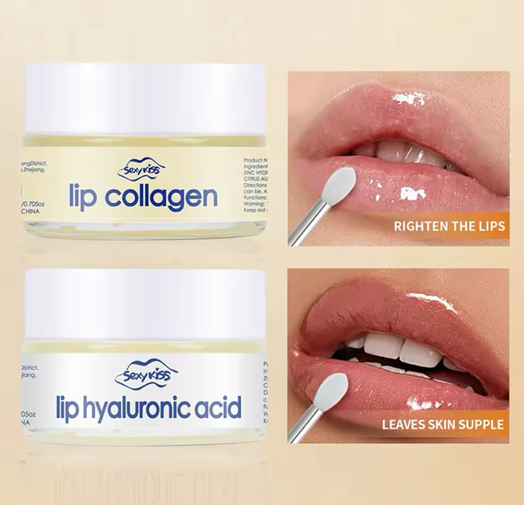Masca cu acid hialuronic pentru buze, efect de marire si hidratare