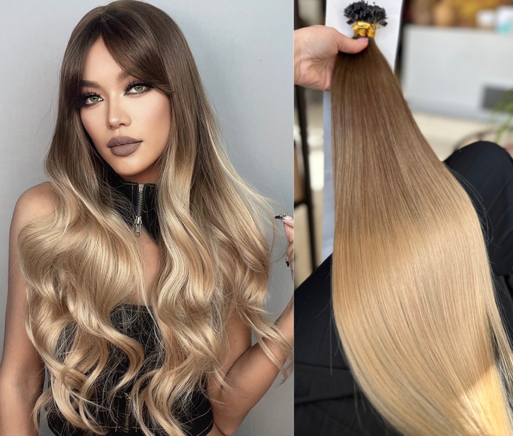 Extensii Cheratina Russian Hair Ombre T#4A/20
