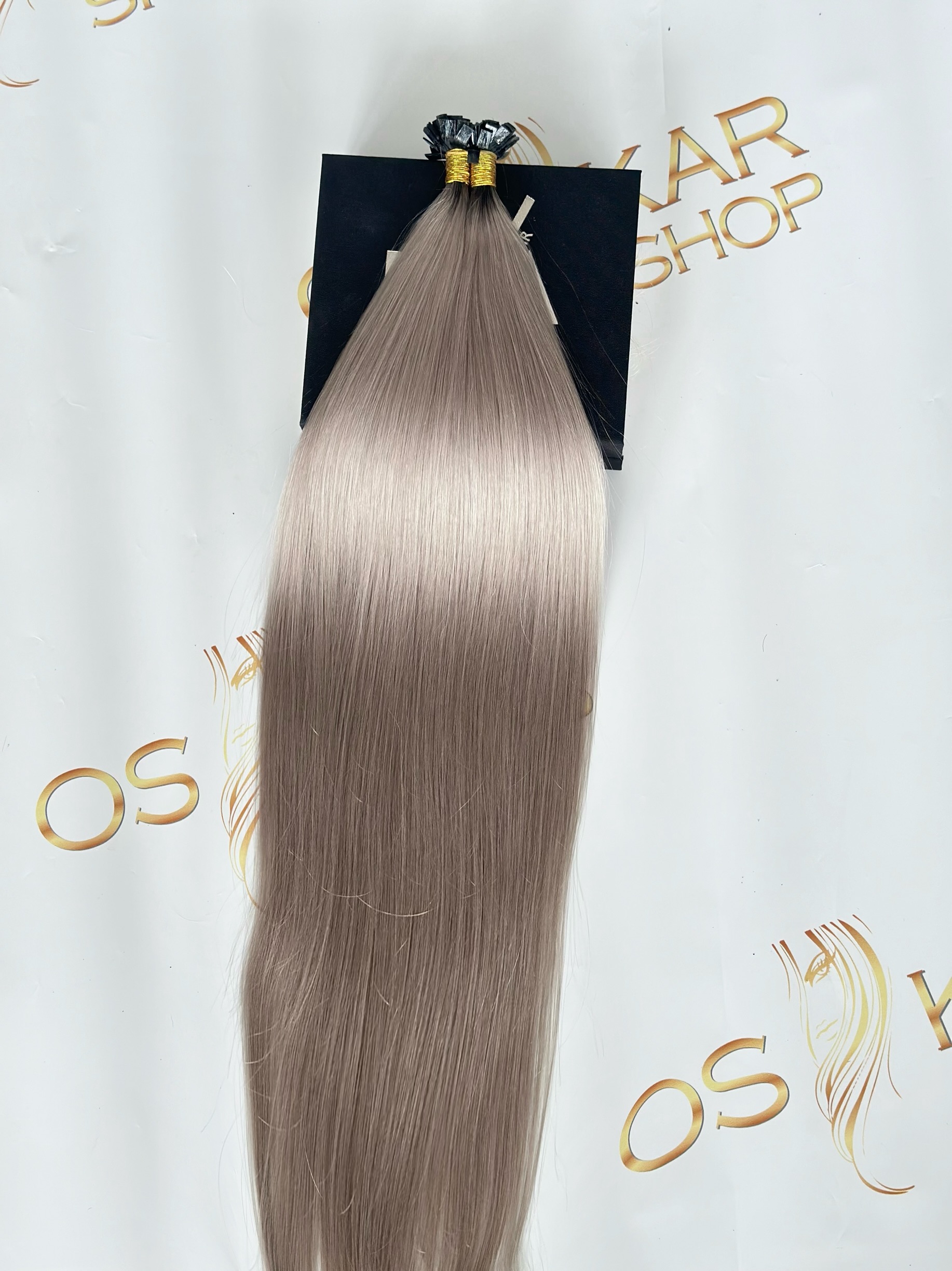 Extensii Cheratina Russian Hair Ombre #1/ Grey